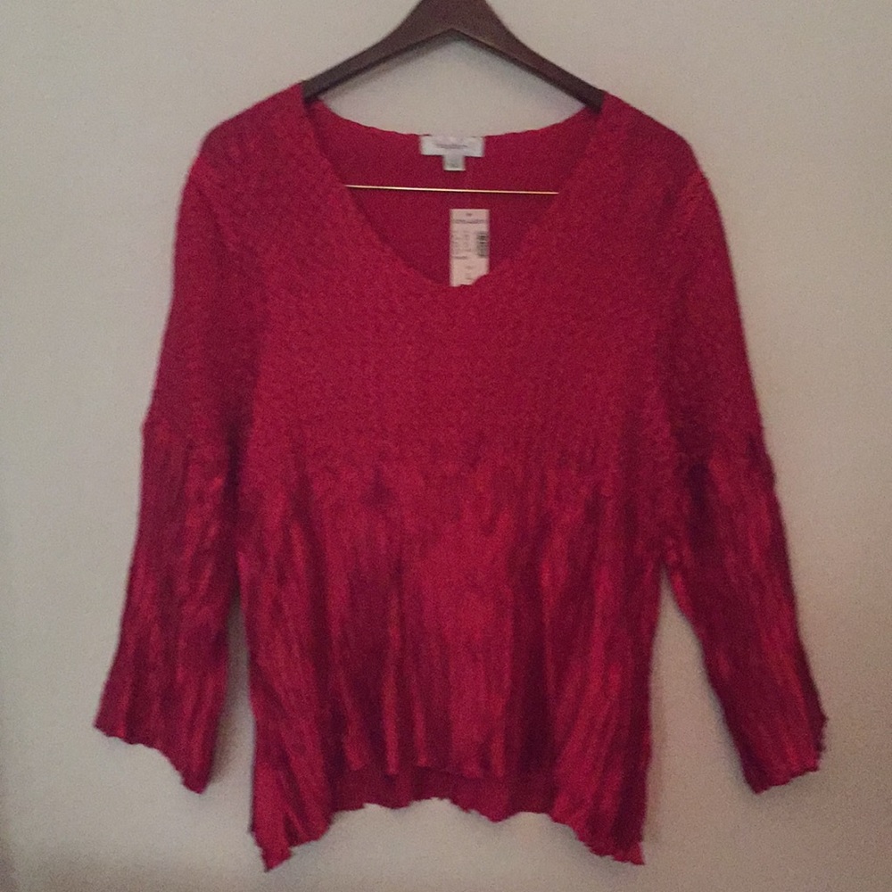 Red blouse